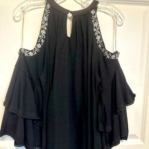 INC Cold Shoulder Blouse